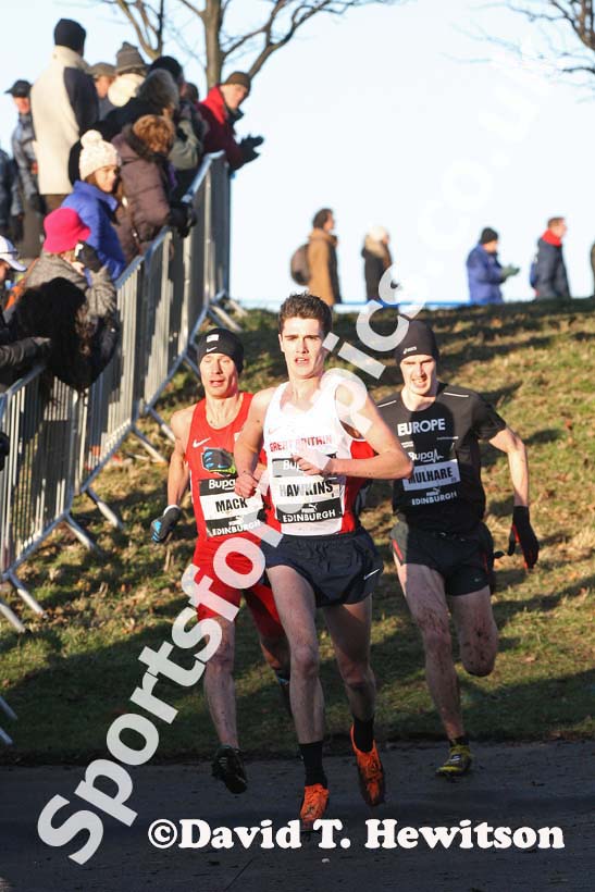 Callum Hawkins during the senior mens 8k BUPA Great Edinburgh Cross Country. Photo: David T. Hewitson/Sports for All Pics